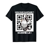 Pass Sanitaire Obligatoire Covid Doigt Vaccin Vaccination T-Shirt