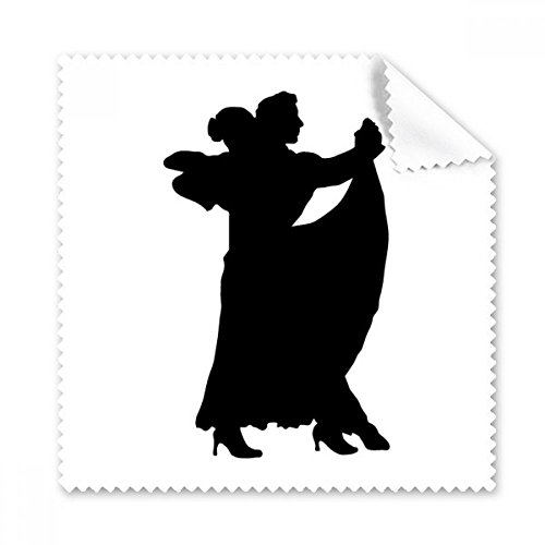 Chiffon de nettoyage pour lunettes motif danseur duo tissu microfibre