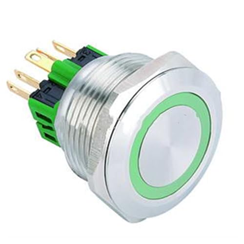 Interrupteur momentané 28mm 2NO2NC double contact électrique 48V