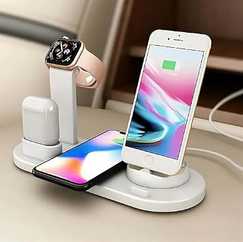 KAMA 4  1 arada Kablosuz H zl   arj  stasyonu iPhone 15-12 Pro Max, Apple Watch, AirPods ve Android Telefonlar i in H zl   arj, Zahmetsiz  arj Deneyimi