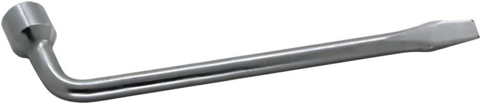 Auniwaig 22mm L Type Hexagon Slotted End Socket Lug Wrench 45# Steel Repair Tool Car Spare Tire Wrench for Jack 3PCS