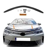Hood Deflector Bug Shield fits Toyota Corolla 2013-2017 | Front Guard Hood Protector Bugflector | Auto Exterior Accessories Black