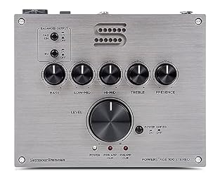Stereo Guitar Power Amplifier Suitable for connection directly to effect devices Small enough for pedalboards Cab Sim and EQ can be switched on and off for balanced out 2 x 100 watts at 4 ohms Suitable for use with guitar boxes with 4-8 ohms 5-band E...