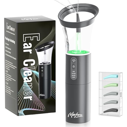 Electric Ear Cleaning Kit Effective & Safe Ear Cleaner Irrigation Flushing System 4 Pressure Modes for Ear Wax Buildup