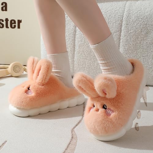 Women's Cotton Slippers - Non-slip, warm plush, cosy and skin-friendly3