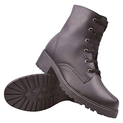 Coturno Feminino Cano Curto Bota Montaria Salto Eleganteria Tamanho:37;Cor:Preto
