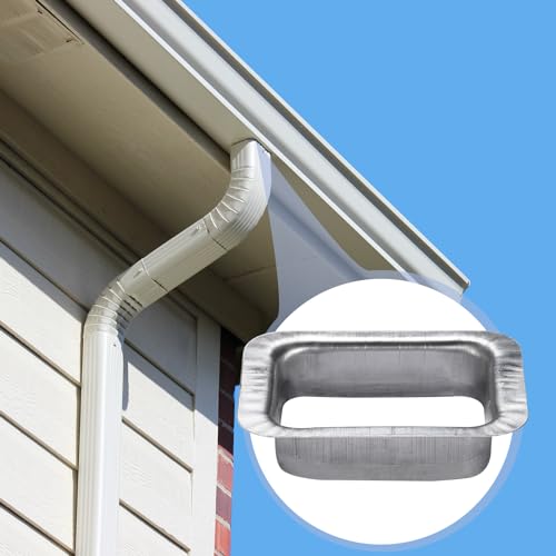 VYH 3\" x 4\" Rain Gutter Downspout Drop Outlet Aluminum K Style (2 Pack) - Thumbnail 5