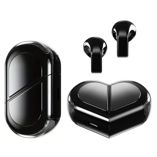 Image of Heart Wireless Earbuds for Girls Kids, Cute Small Mini Tiny Invisible Earbuds Wireless Bluetooth for Small Ears Canals Women Rose Gold Kawai Blue Tooth Ear Buds for iPhone Android