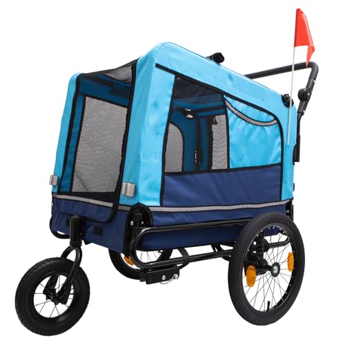 Oipari 3-in-1 Heavy-Duty Bike Cargo Trailer for E-Bikes, Bike Trailer Cargo, 110lb Capacity with Suspension, Lockable Brake, Bike Cargo Trailers (F)
