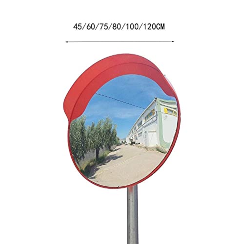 Miroir convexe routier grand angle plastique rouge durable 120cm