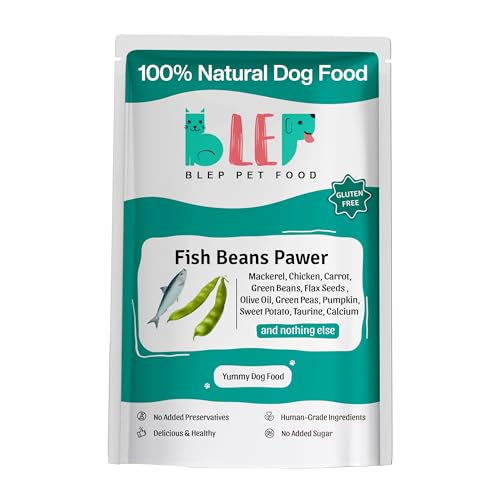 Image of BLEP Fish Beans Natural Dog Food 100g | 1 Pack | Zero Preservatives|Aids Joint Health & Digestion|Collagen Rich| Human Grade, Natural Wet Dog Food|Ideal for All Breeds