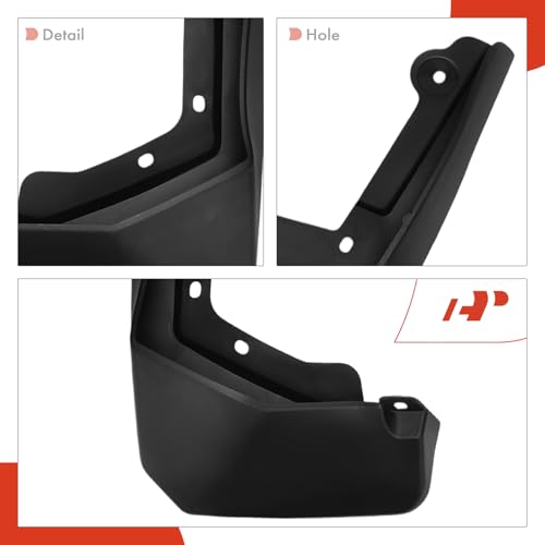 Image of A-Premium Mud Flaps, No Drilling Required Splash Guards with Accessories | Compatible with Polestar Polestar 2 2021 2022 2023 2024 Hatchback, Set of 4 Front and Rear