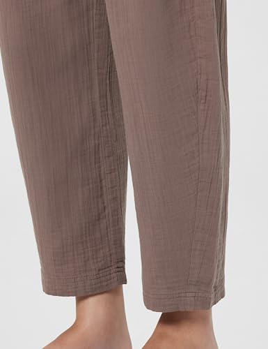 Image of Gap Women Solid Relaxed Fit Full Length Trousers