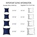 Oubonun 16 x 16 Pillow Inserts - Set of 2 - 100% Cotton Cover - White Couch Decorative Pillow Pair