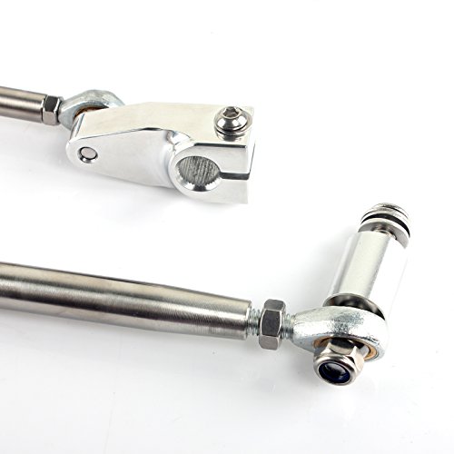 Tarazon 2000-2017 Foot Forward Controls Pegs For Harley Dyna Street Bob Fxdb Super Glide Fxdc Lower Rider Fxdl Cnc Billet Pegs (Silver) #TOP7