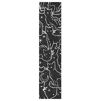 YETTASBIN Black Cats Skateboard Grip Tape, Bubble Free Anti Slip Longboard Grip Tape Sheet Sticker Deck