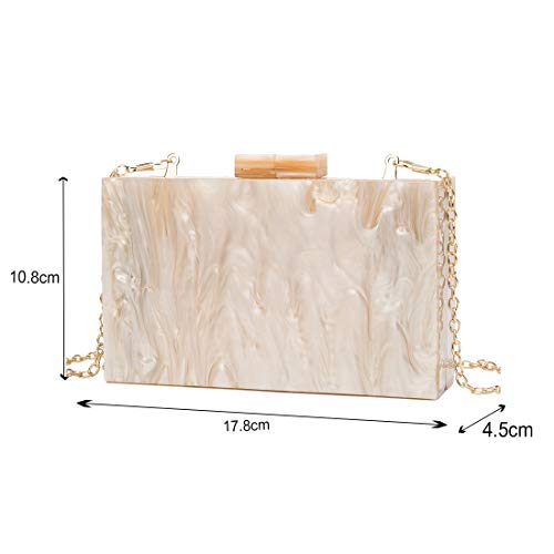LETODE Acrylic Clutch Bags Purse Perspex Bag Handbags for Women - Image 4