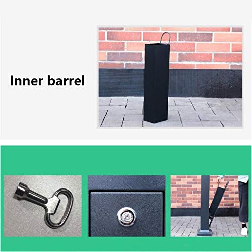 Cendrier ext&eacute;rieur grand format et support commercial en acier inoxydable m&eacute;tal