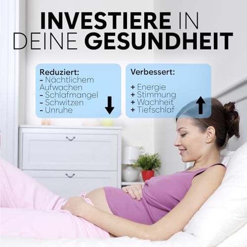 Adamson B10 kühlende Matratzenauflage – Twin 190x100 cm – 100% Baumwolle – Kühlmatte Bett für ruhigen, erholsamen Schlaf – Ideal für heiße Schläfer – Energiesparendes Design