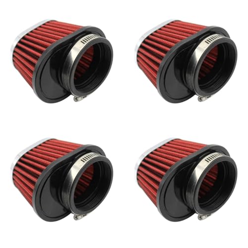 Filtre à air 51mm universel rouge pour stopper l'encrassement moteur moto