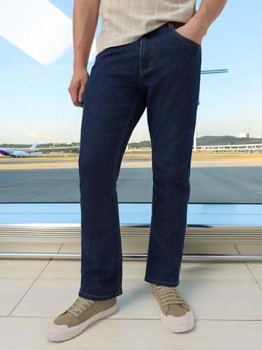 Image of Neostreak Men's Washed Bootcut Jeans Stretchable