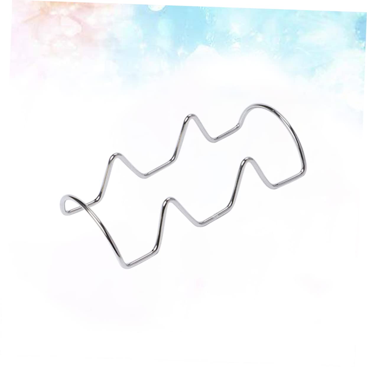 COLLBATH 2pcs Taco Stands Taco Tortillas Microwave Safe Stands for Taco Mexican Pancake Rack Taco Plates Maquina Para Tortillas Taco Holder Taco Tray Holder Taco Shell Baking Rack Silver