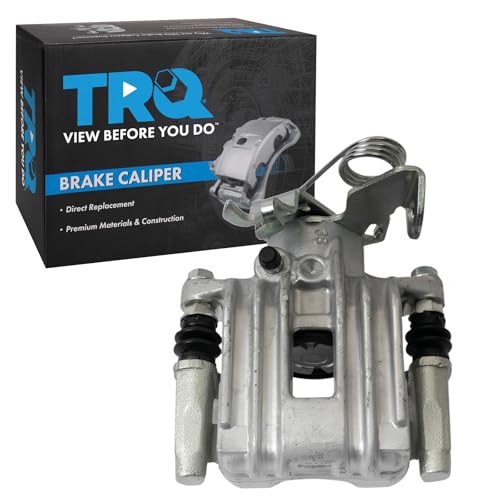 Image of TRQ Rear Left Brake Caliper w /Bracket Drivers Side