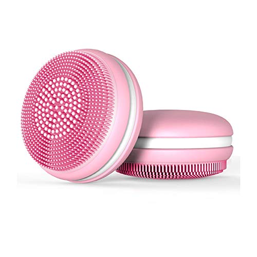 Electric Sonic Facial Cleansing Brush,SNEER Best IPX7 Waterproof Rechargeable Mini Silicone Face Scrubber Massager Pores Cleaning Skin Care Cleansing Tool for Traveling Women Girls #XX004