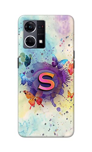 Image of PRINTFIDAA� Printed Hard Back Cover Case for Oppo F21 Pro 4G | Oppo F21s Pro 4G Back Cover (Alphabet S) -2808