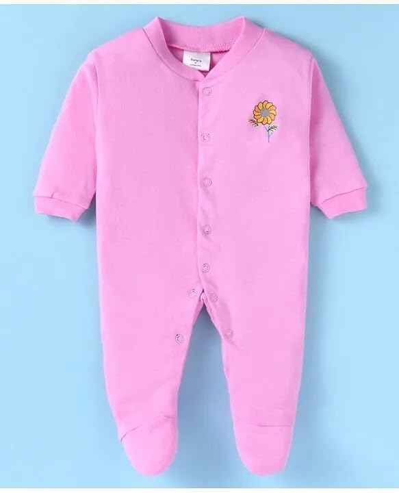 Image of New Born Baby 100% Cotton Rompers for Sleepsuits Jumpsuit Night Suits for Baby Boys & Girls |Onesies| Infant Clothes Pack of 3