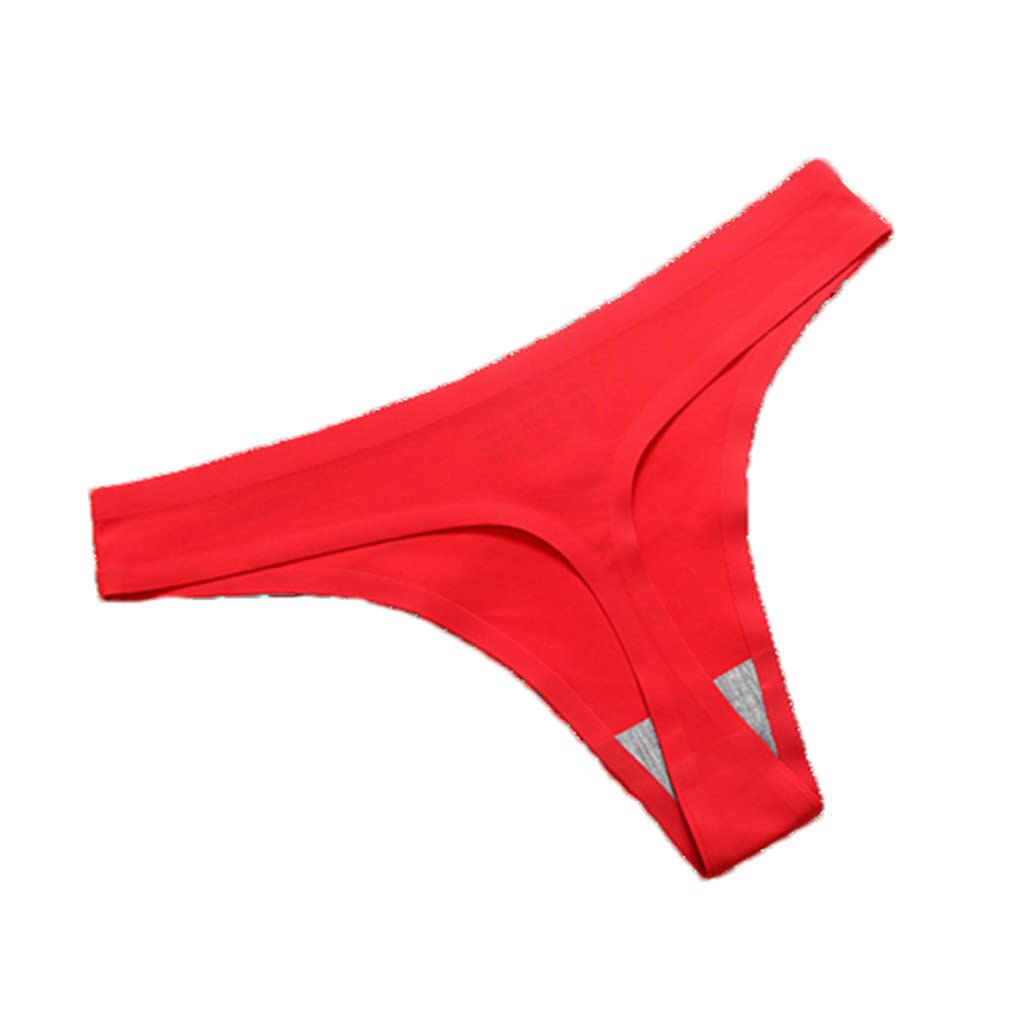 keusyoi 10PCS biancheria intima da donna sexy di seta sottile perizoma plus size nero rosso signore G-stringhe mutandine