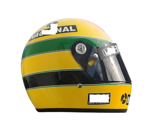 QJ 1989 Senna F1 Helmet Helm Hand-Paint Full Size 1:1 M Size