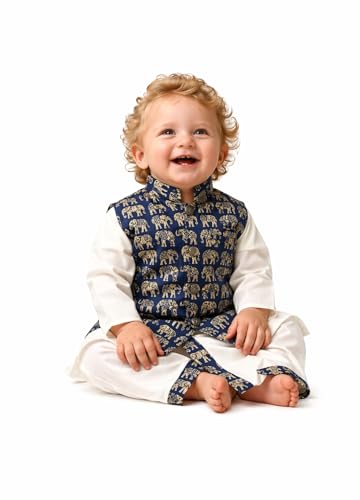 Pyjama Kurta bébé garçon pour mariage et fêtes religieuses | Costume traditionnel indien en coton