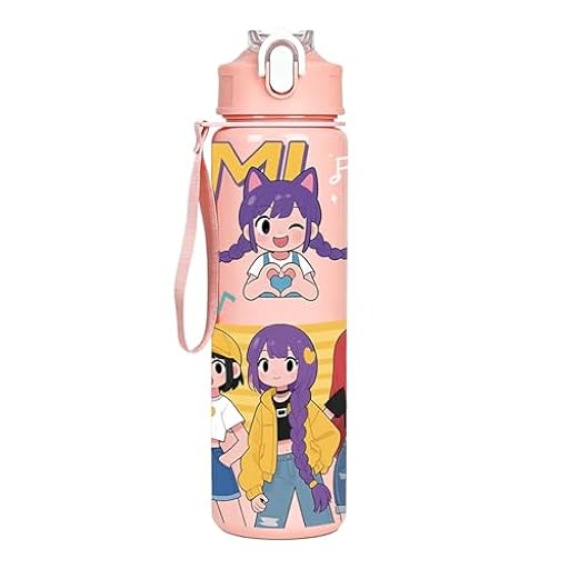 Guerreras Kpop Regalos, KPop De-mon H-Hunters Botella de agua de a prueba de fugas con pajita y asa, vaso con tapa de acero inoxidable para trabajo, viajes, actividades al aire libre, escuela (G) (F) | Ya disponible en tu tienda friki favorita! En mundofriki.es!