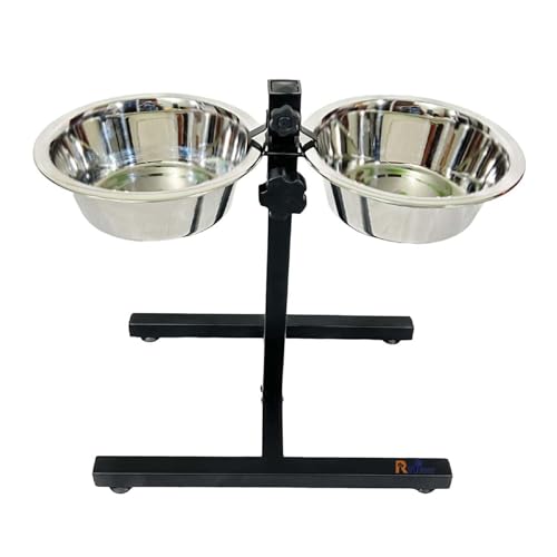 See full amazon price history chart for RvPaws Adjustable Elevated Pet Feeder Raised Dog Food Bowl, Water Bowls, Dog Feeding Station H-Base Double Bowl Stand Two Stainless Steel Removable Bowls (Medium Size - 2200 ML Each Bowl) RvPaws Adjustable Elevated Pet Feeder Raised Dog Food Bowl, Water Bowls, Dog Feeding Station H-Base Double Bowl Stand Two Stainless Steel Removable Bowls (Medium Size - 2200 ML Each Bowl) (B0B9NNJ3SN) Amazon Price History, Amazon Price Tracker