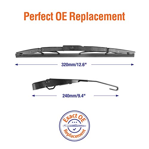 Image of Rear Wiper Arm with Blades Assembly for Honda CRV 2016 2015 2014 2013 2012, Genuine OE Back Windshield Wiper 76720-T0A-003 10 inch+13 inch+13 inch (3pcs)