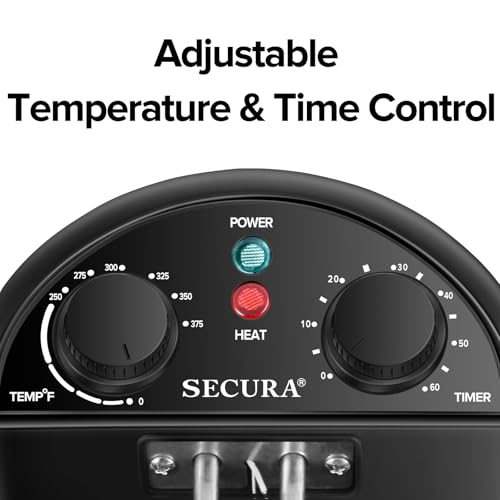 Secura 1700-Watt Stainless-Steel Triple Basket Electric Deep Fryer with Timer Free Extra Odor Filter, 4L/17-Cup, Black - Image 5