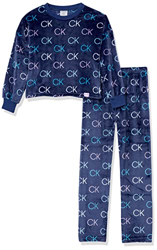 Calvin Klein Girls' 2 Piece Bunny Fleece Pajama Sleep Set