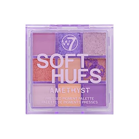 W7 Soft Hues Amethyst Pigment Palette Cover