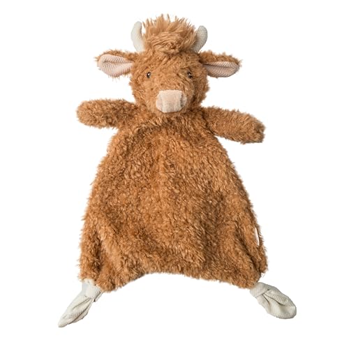 Image of Mary Meyer Lovey for Babies Again Friends Soft Snuggle Toy Made from Recycled Materials, 11-Inches, Highland Cow