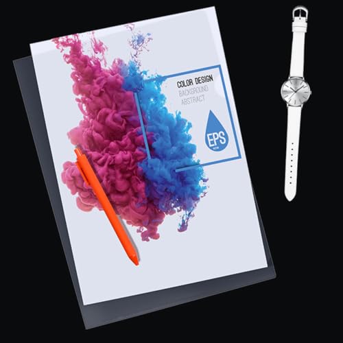 Carpeta de archivos de plástico transparente Hemobllo con botón para oficina, 20 unidades 4