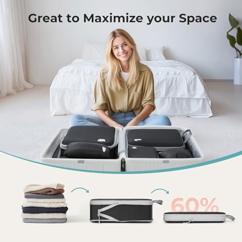 Samfolk 8‑Piece Compression Packing Cubes