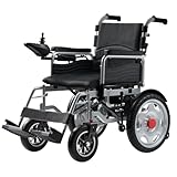 Homyking Electric Wheelchairs for Adults, 15.5 Miles Long Range Foldable Lightweight Wheelchairs, Folding Portable Mobility Scooter 250W Power 12Ah Battery, Electric Scooters with Seat for Seniors