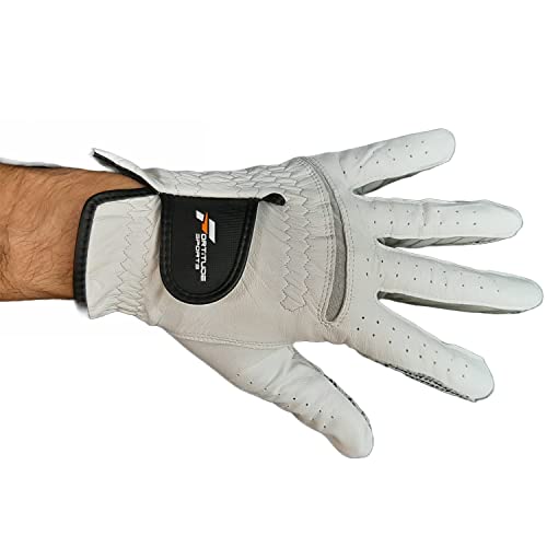 Fortitude Sports Unisex Leather Golf Glove Left Hand, White, M - Image 4