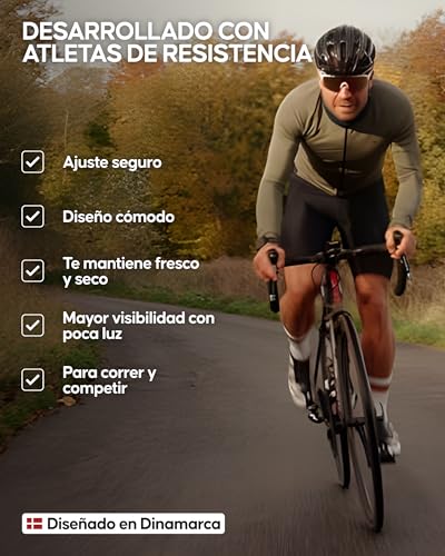 DANISH ENDURANCE Culotte Ciclismo Hombre Corto, Maillot Ciclismo Hombre Negro L - imagen 5