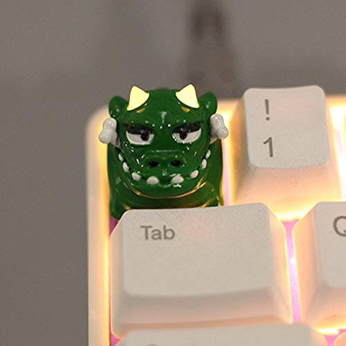 Keycap Little Monster Verde para Teclado Mecánico Cherry MX miniatura 3
