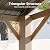 LET’S Patio 12' x 14' Outdoor Cedar Wood Gazebo, Hardtop Gazebo Permanent Wooden Pavilion with Galvanized Steel Gable Roof, for Deck, Garden, Patio, Garden