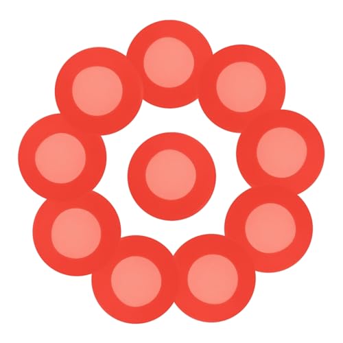 VILLFUL 3sets Non- Non- Non-Medical Stethoscope Accessories Red Non- Non- Non-Medical Stethoscope Case Head Cover 10pcs*3