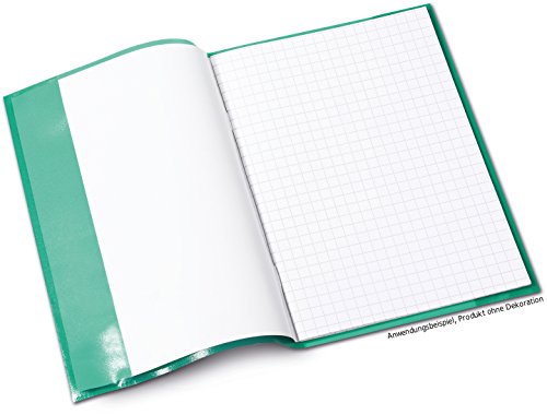 HERMA 19991 Heftumschläge A5 Transparent Sortiment, 10 Stück, Hefthüllen aus strapazierfähiger & abwischbarer Polypropylen-Folie, durchsichtige Heftschoner Set für Schulhefte, farbig
