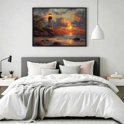 Cuadros para pintar por números de faro para decorar el salón creando un ambiente zen en casa 3